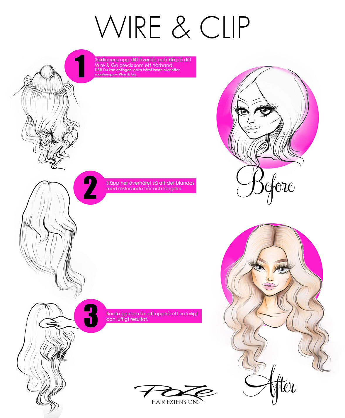 Poze Standard Wire & Clip Extensions - 8A/10NV Ash Mix Balayage