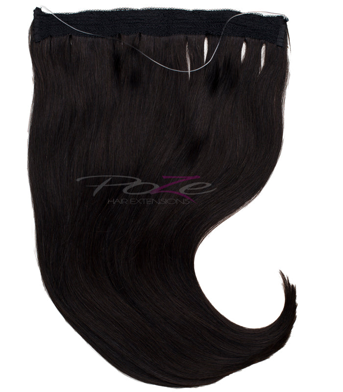 Poze Standard Wire & Clip Extensions - 1B  Midnight Brown