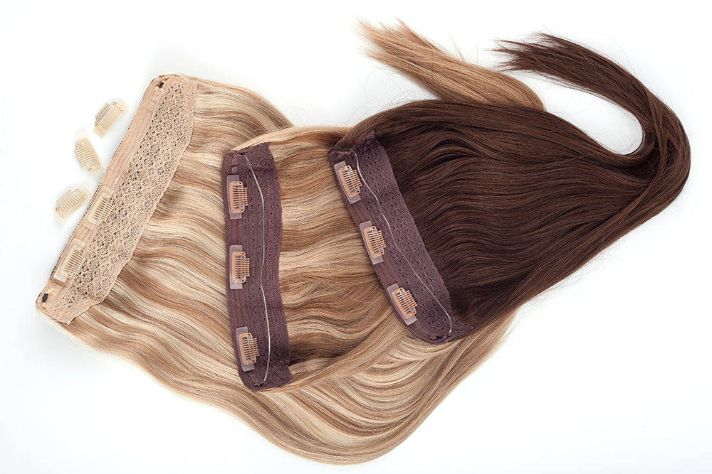 Poze Standard Wire & Clip Extensions - 8A Light Ash Brown